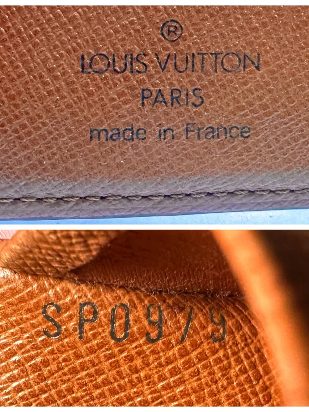 Authentic Louis Vuitton Monogram Papier wallet passport holder good condition